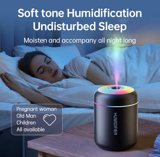 Mini USB Air Humidifier (180 mL) – Quiet Aromatherapy Diffuser
