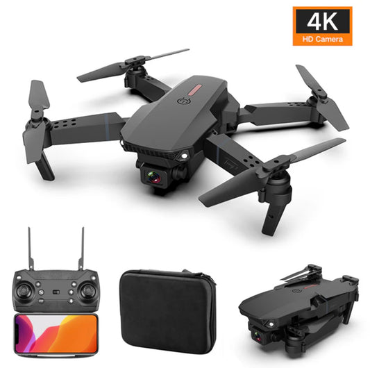 E88 Pro Wi-Fi FPV Drone – Dual 4K & 1080P HD Camera, Foldable Quadcopter